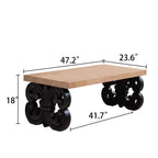 Ornate Scroll Base Coffee Table