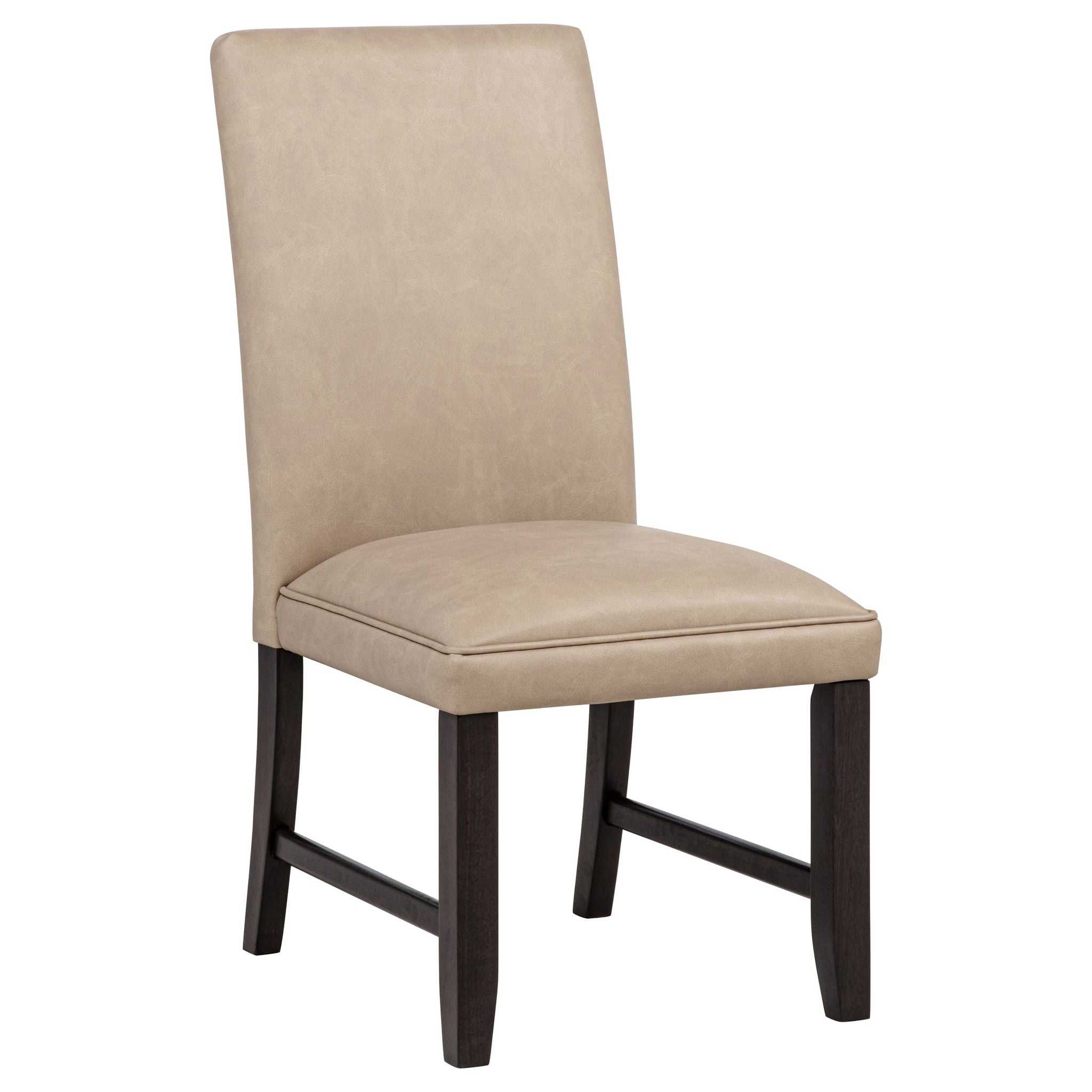 Averill Faux Leatherette Upholstered Dining Side Chair Tan (Set of 2)