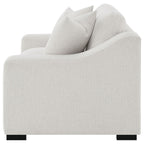 Ashlyn Fabric Upholstered Track Arm Loveseat Sand