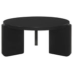 Cordova 3-piece Solid Wood Coffee and End Table Set Black