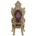 Bernadette - Arm Chair (Set of 2) - Pattern Fabric & Gold