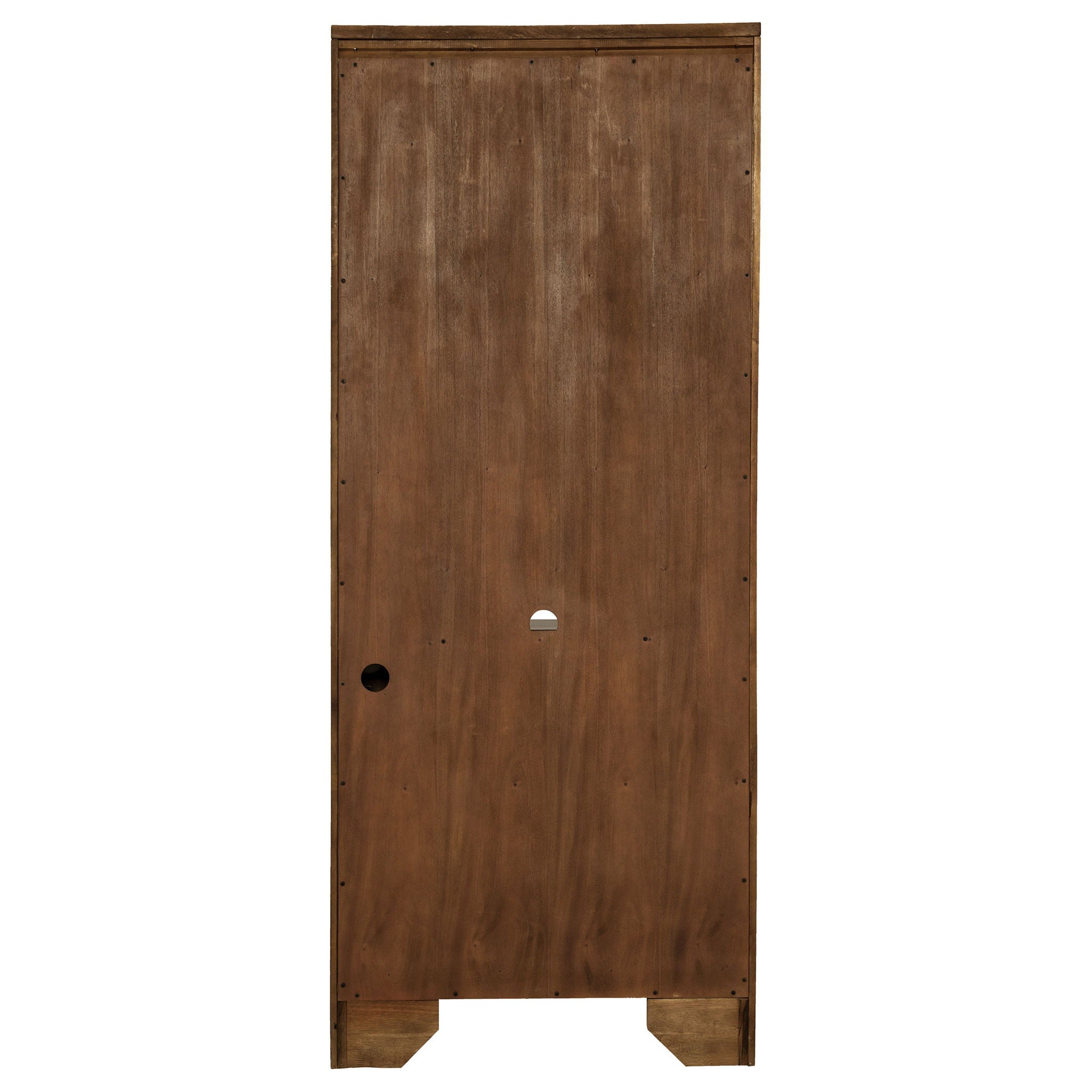 Hartshill 78-inch 3-shelf Cabinet Bookcase Burnished Oak