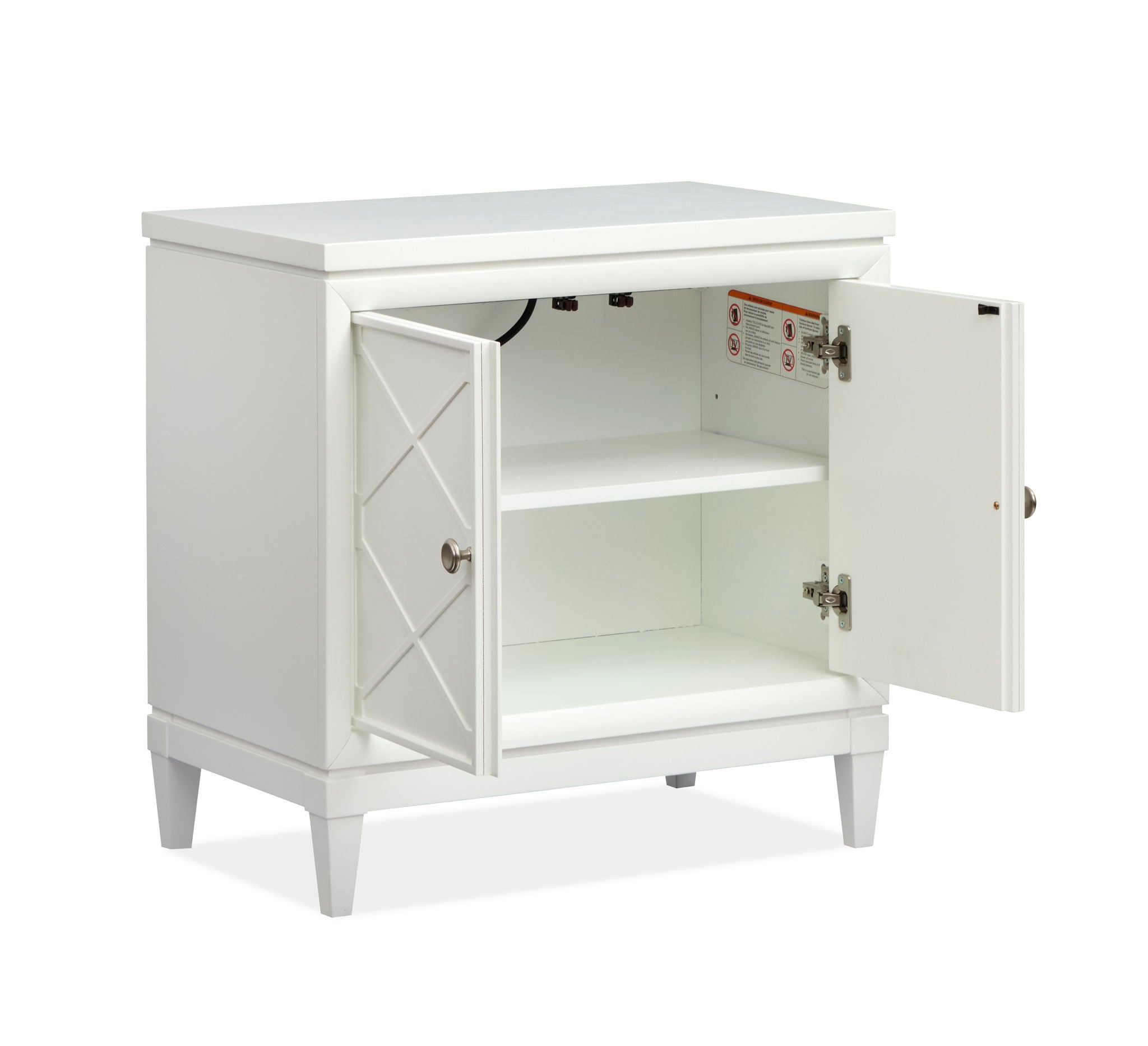 Springhouse - Door Nightstand - Whisper White