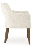 Marxmore - Dining Upholstered Arm Chair (Set of 2) - Beige / Brown