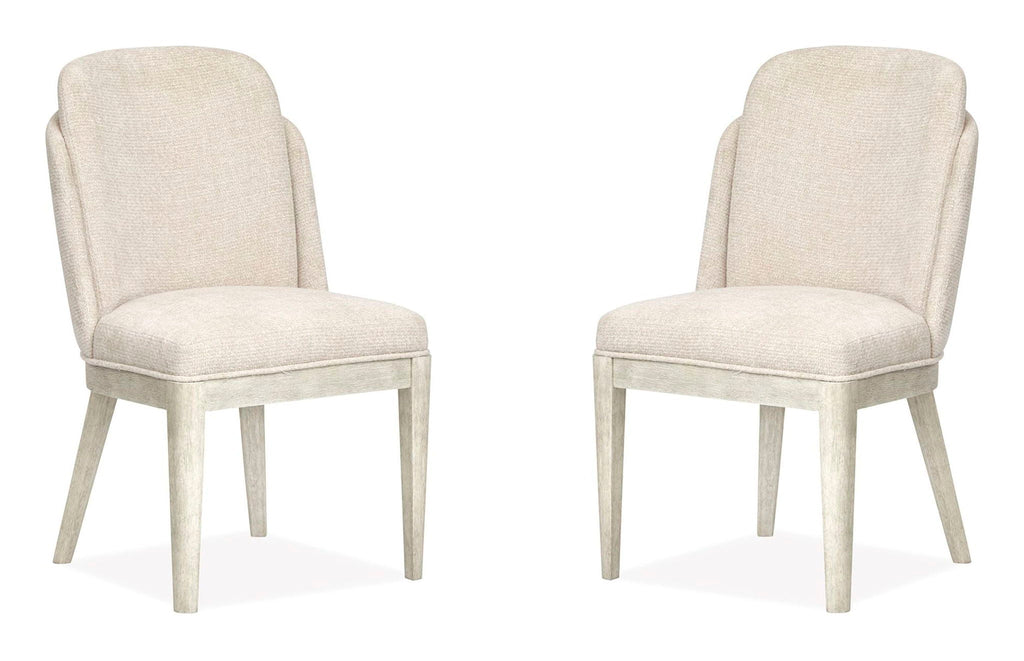 Lorelei - Upholstered Host Chair (Set of 2) - Misty Cloud