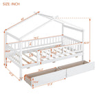 House Bed With 2 Drawers