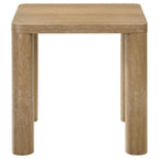 Castlewood Engineered Wood Accent Side End Table Light Oak