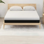 12'' Hybrid Mattress, Cooling Memory Foam & Pocket Springs Medium Firm - White - Queen