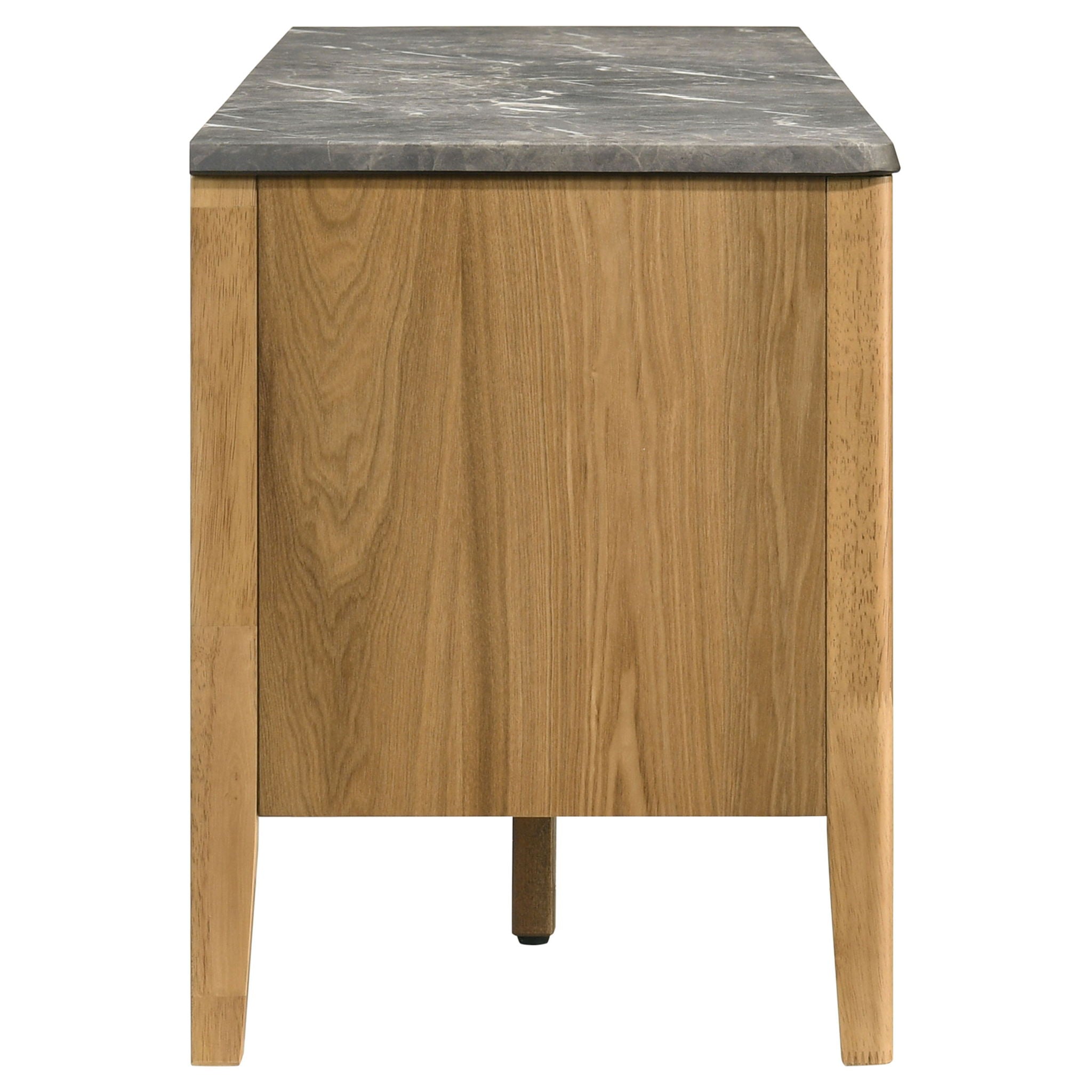 Bradley 63-inch 2-Door SmartTop TV Stand Grey and Natural