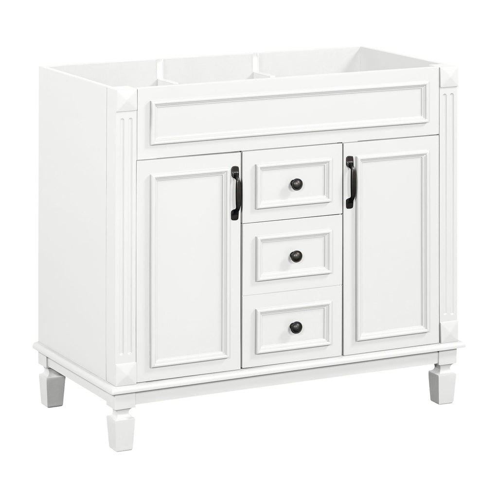 Bathroom Vanity Cabinet With 2 Soft Closing Doors And 2 Drawers