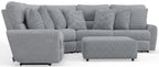Majesty - Deep Seating Power Reclining Sectional And Ottoman