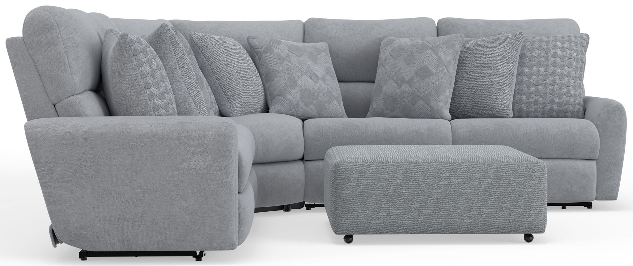 Majesty - Deep Seating Power Reclining Sectional And Ottoman