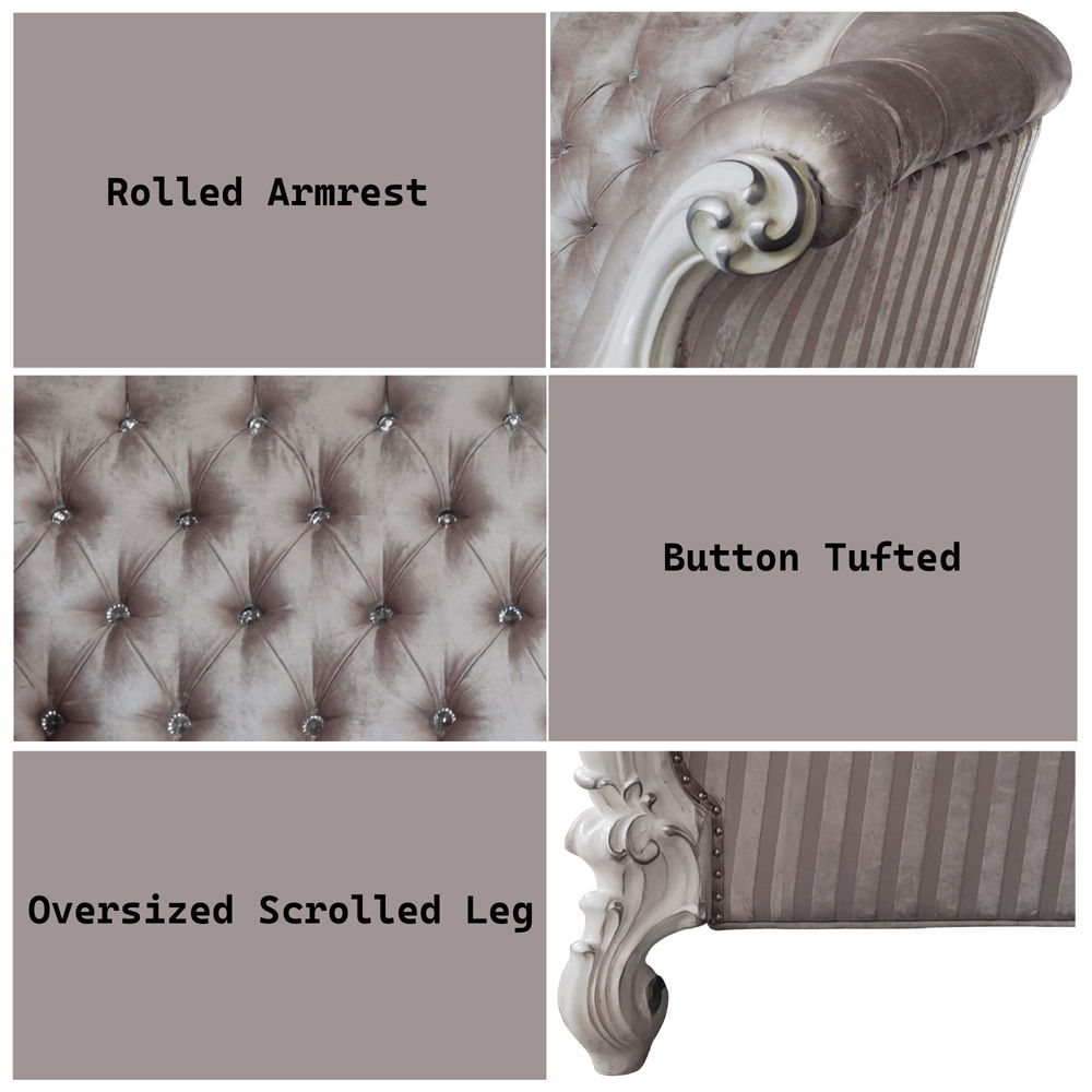 Versailles - Loveseat With 5 Pillows