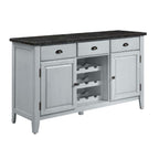 Lanton - Server - Natural Marble & Antique White