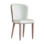 Dining Chair With Carbon Steel Legs, Comfortable Seating, (Set of 2) - White