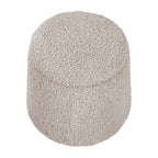 Elegant Round Storage Ottoman Upholstered