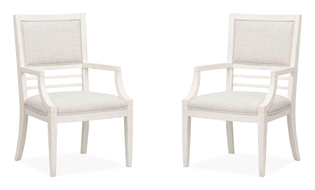 Echo Isles - Upholstered Arm Chair (Set of 2) - Sea Pearl And Driftwood