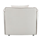 Yolanda - Chair With Pillow - Beige Chenille