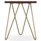 Patrice - Handcrafted Metal And Wood Accent Table