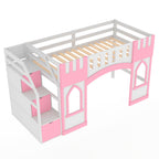 Loft Bed With Storage Staircase And Windows