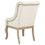 Brockway Upholstered Arm Chair Barley Brown (Set of 2)