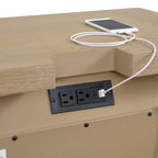3 Drawer Nightstand - Tan