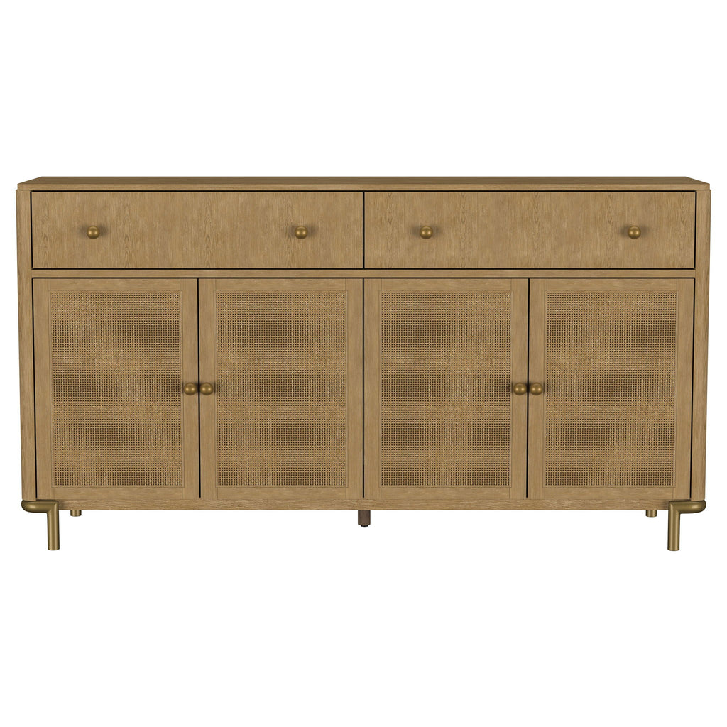 Arini 2-drawer Cane Door Dining Sideboard Server Sand Wash