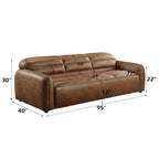 Rafer - Sofa - Cocoa Top Grain Leather