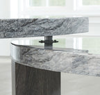 Surmour - Stacked Cocktail Table - Gray / Brown