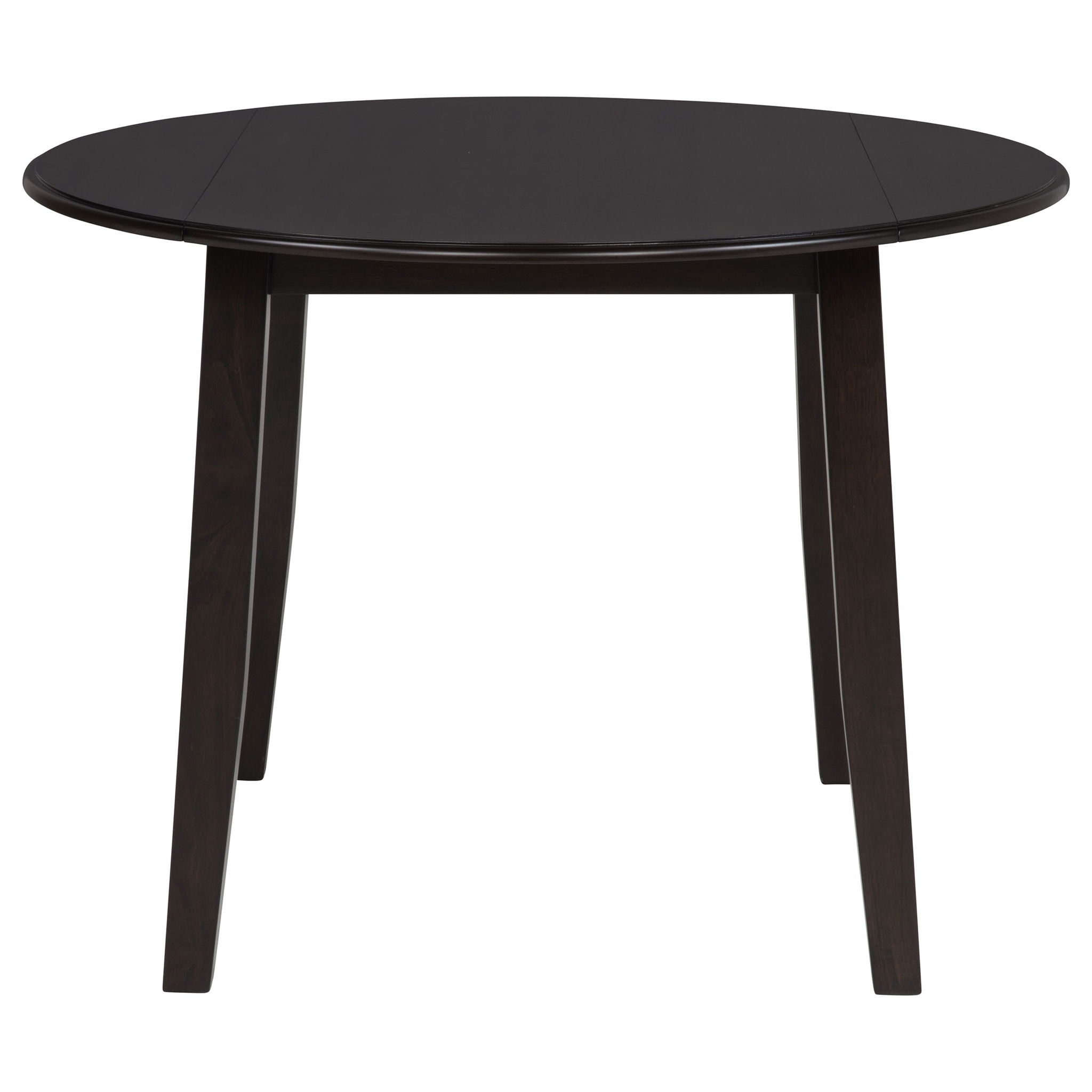 Catley 5-piece Round Drop Leaf Dining Table Set Dark Coffee