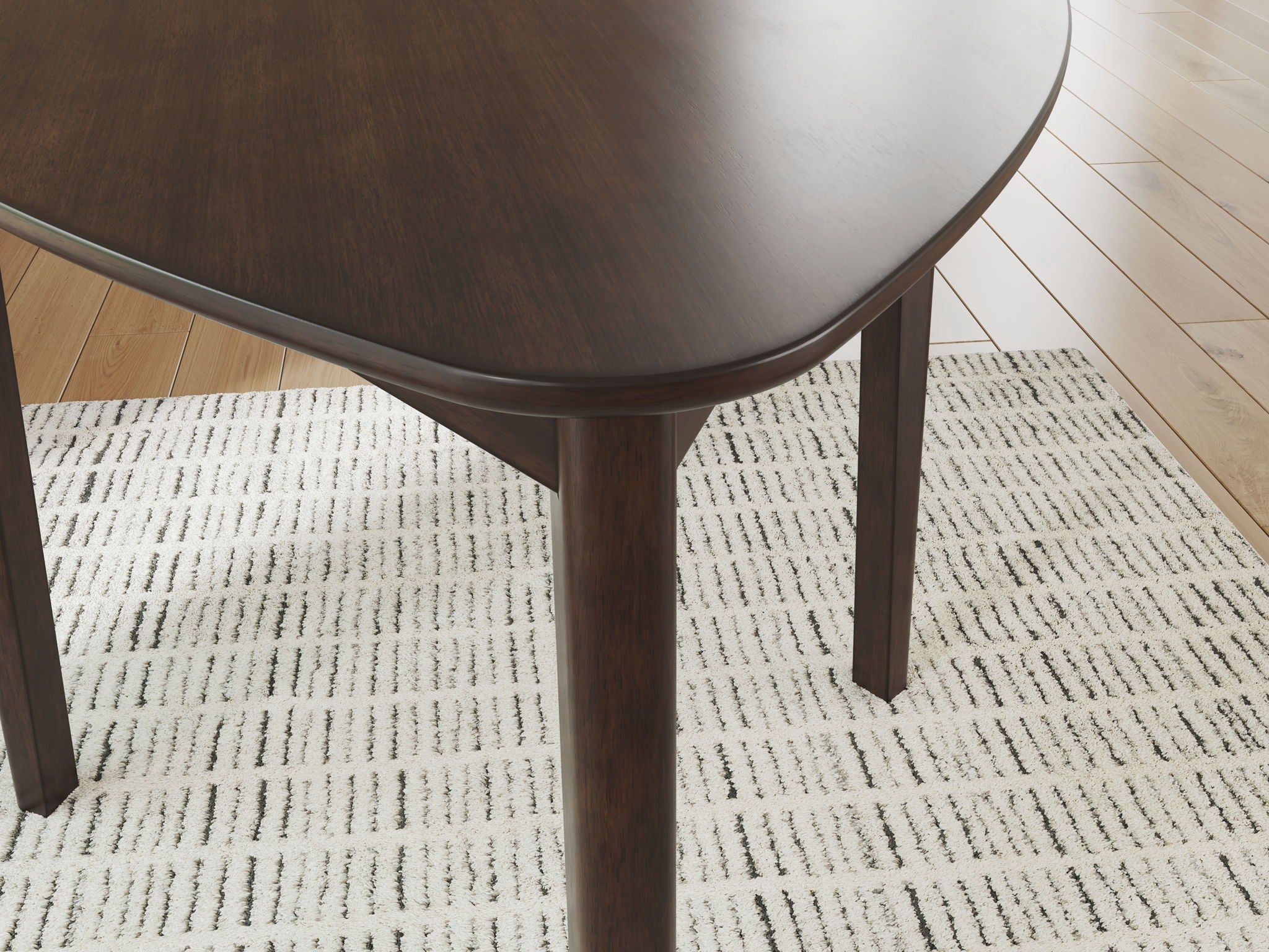 Mallenette - Triangle Dining Room Table - Merlot