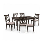 Claudia II - Weathered 7 Pieces Dining Room Set - Gray