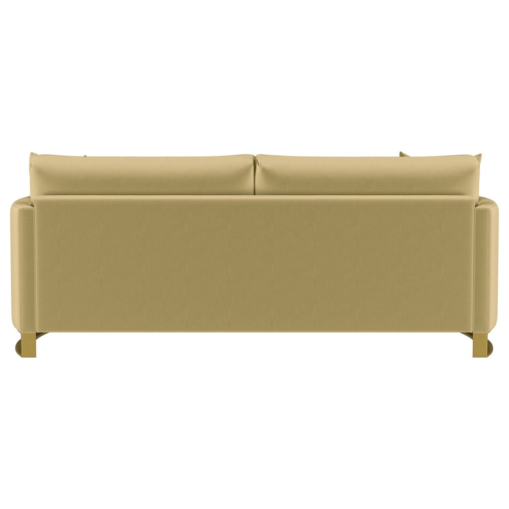 Corliss Upholstered Curved Track Arm Sofa Camel