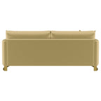Corliss Upholstered Curved Track Arm Sofa Camel