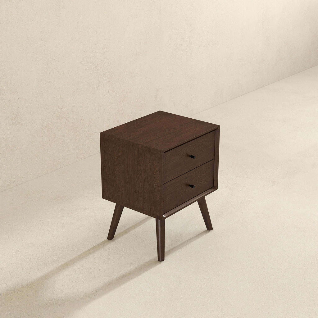 Caroline - Mid-Century Modern Style Night Stand 2 Drawer