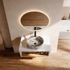 Floating Bathroom Vanity With Vessel Sink