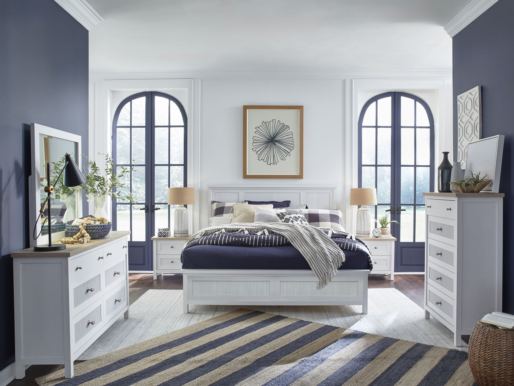 Windmill Harbour - Drawer Chest - White Whisp And Sand
