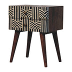 Edessa Bone Inlay Bedside