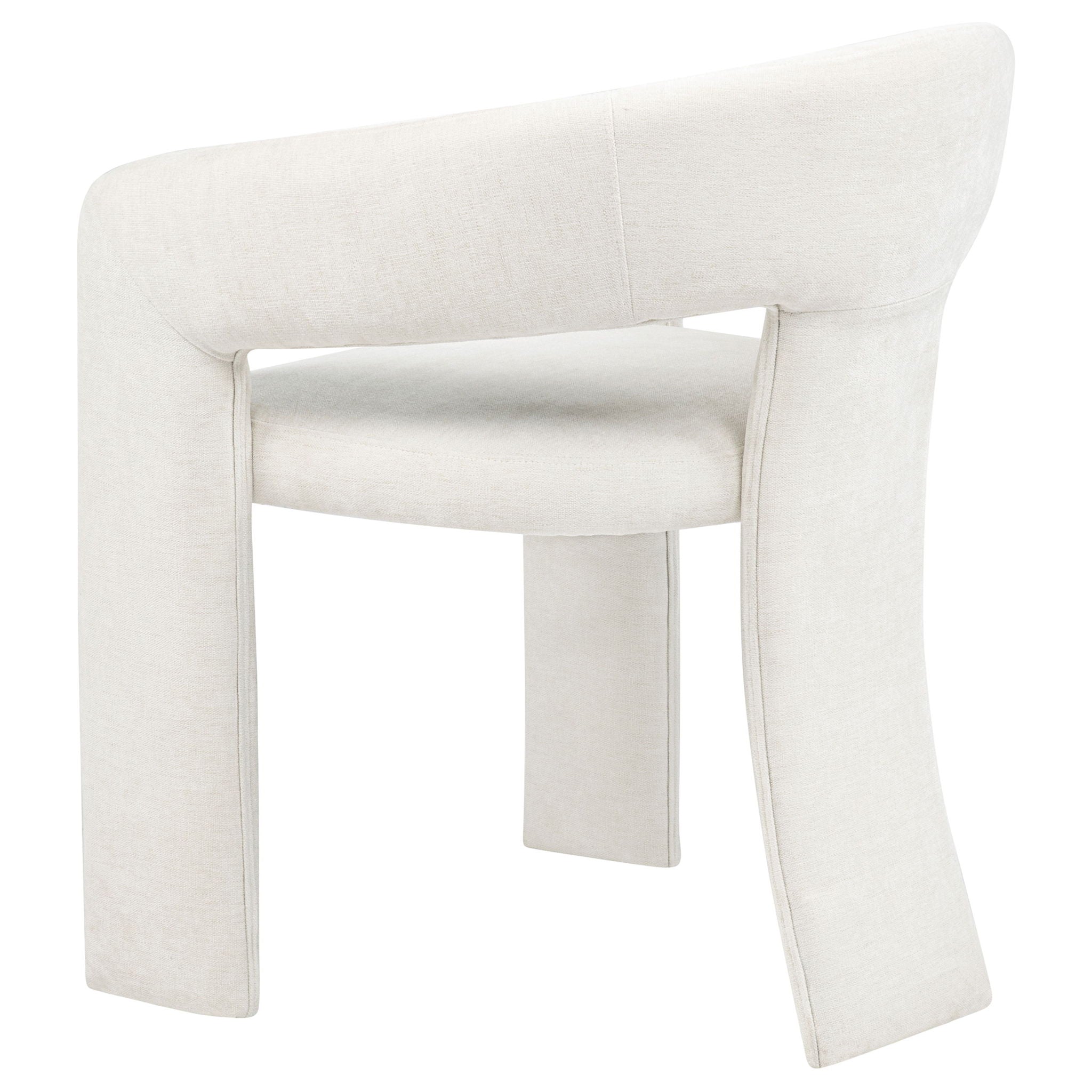 Carlow Upholstered Dining Arm Chair White (Set of 2)