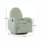 Contemporary 360 Swivel And Glider Recliner Chair