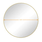 Wall Circular Mirror Metal Framed Mirror Round Vanity Mirror Dressing Mirror, For Bathroom, Living Room, Bedroom Wall Decor
