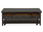 Westley Falls - Rectangular Cocktail Table With Casters - Graphite