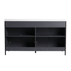 Contemporary Freestanding Bathroom Vanity With Adjustable Shelves