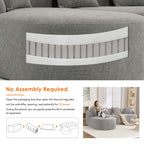 Combined Sofa With 4 Pillows