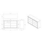 Chloe - Dresser - Gemstone Silver