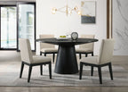Jasper - Wide Contemporary Round Dining Table Set