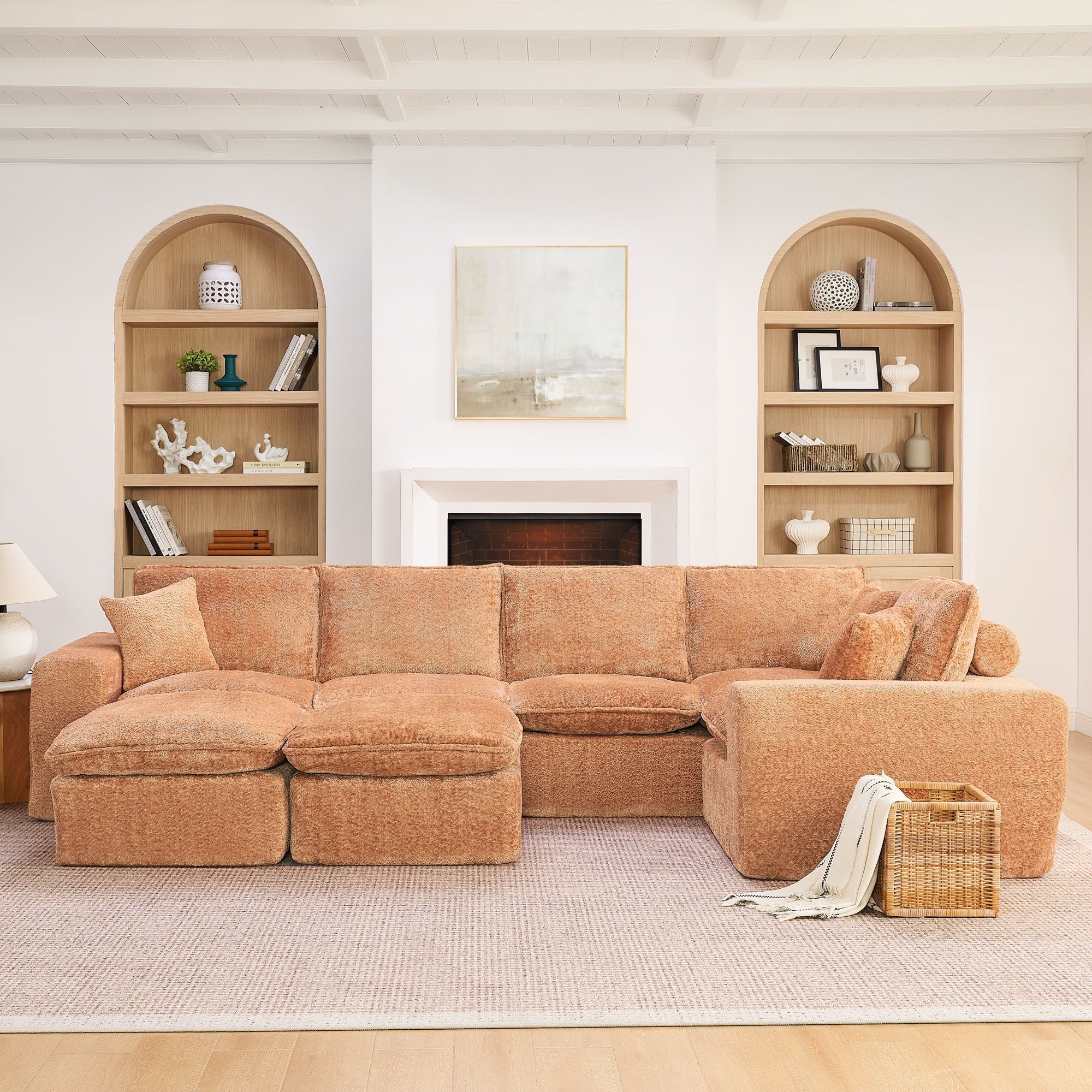 Sectional Sofa With Moveable Ottoman