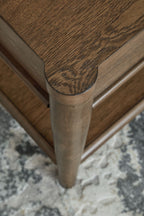 Roanhowe - Rectangular End Table - Brown