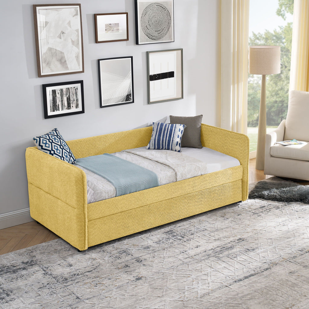 Upholstered Daybed With Pop Up Trundle