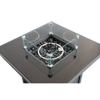 Powder Coated Fire Pit With Top - Black